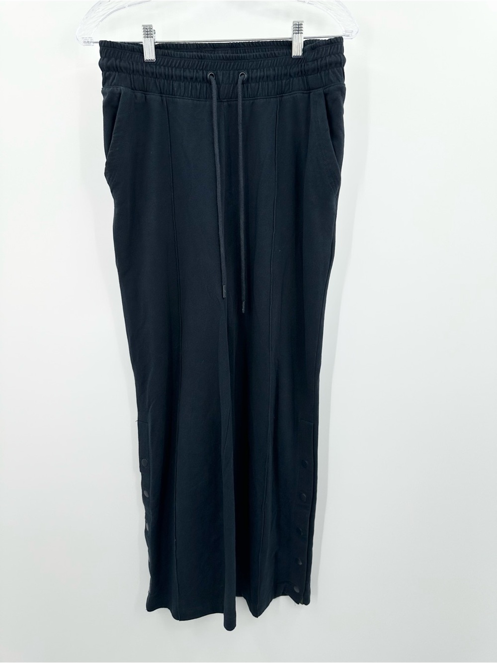 Anthropologie Daily Practice Women's Wide Leg Snap Navy Blue Pants Size XS